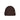 Barts Stonel dark brown ribbed knit beanie with folded cuff and white tag
