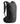 Matte black Ortovox Powder Rider 16 compact freeride backpack front three-quarter view